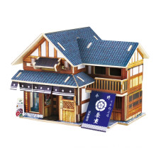 Игрушка для коллекционирования из дерева для глобального дома-японского чайного дома